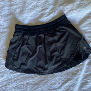 Lululemon Athletica Black Asymmetrical Skater Skirt